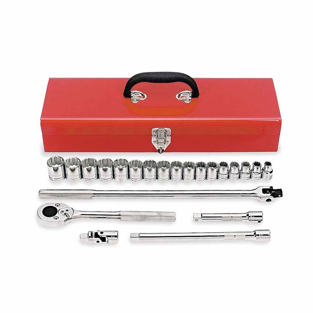 Proto J54210A 1/2 Inch Drive Metric 22 Piece Socket Set