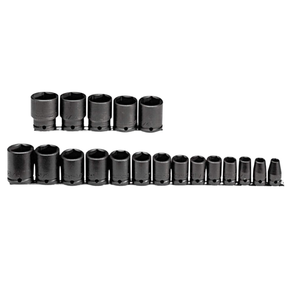 Proto J74106 1/2" DRIVE 19 PIECE IMPACT SOCKET SET - 6 POINT