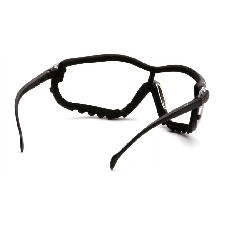 Pyramex GB1810STR25 V2G Clear +2.5 H2X Anti-Fog Reader Lens Safety Goggles with Black Strap/Temples - 5