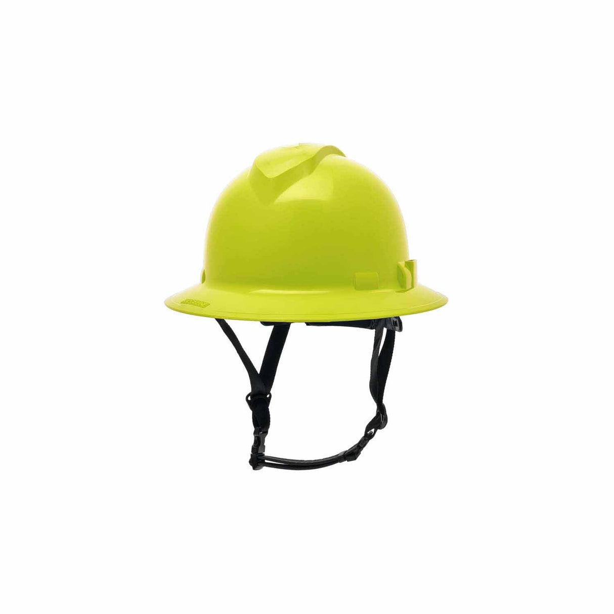 Pyramex HPT256131 Ridgeline T2 Full Brim Hard Hat - Hi-Vis Lime - 6pt Ratchet Suspension