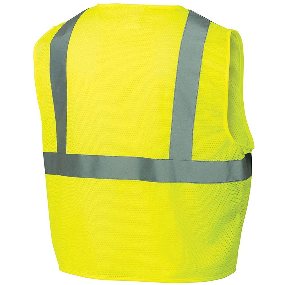 Pyramex RVZ2110SEX4 Safety Vest - Hi-Vis Lime - Self-Extinguishing - 4X Large - 2
