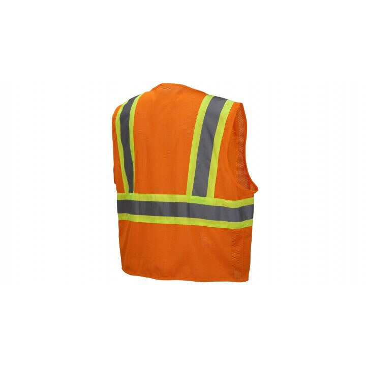 Pyramex RVZ2220SEM Safety Vest - Hi-Vis Orange - Self-Extinguishing - Medium - 2