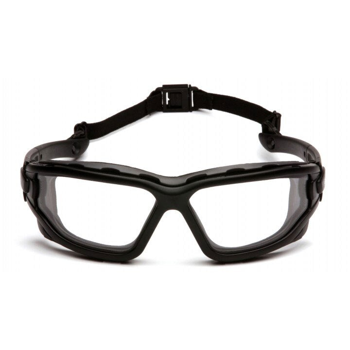 Pyramex SB7010SDT I-FORCE BLACK FRAME/CLEAR ANTI_FOG LENS SAFETY GLASSES - 2