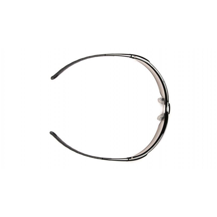 Pyramex SB8610DTM Ever-Lite Clear H2MAX Anti-Fog Lens Safety Glasses with Black Frame - 5