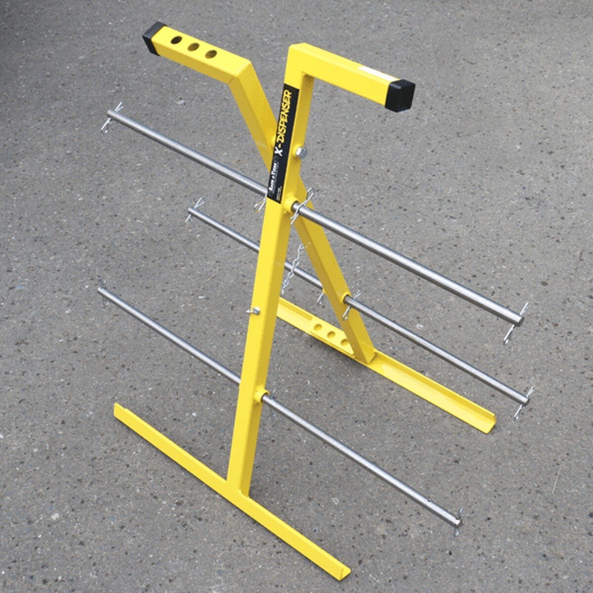 Rack-A-Tiers 11655 Collapsible Wire Dispenser for up to 6 Reels 8" x 9" - 3