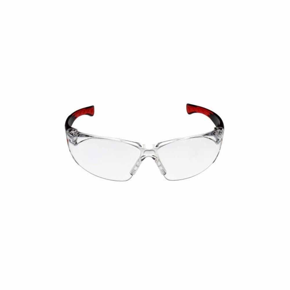 Radians OBL1-10 Clear Obliterator Safety Glasses, Red/black Frame - 2