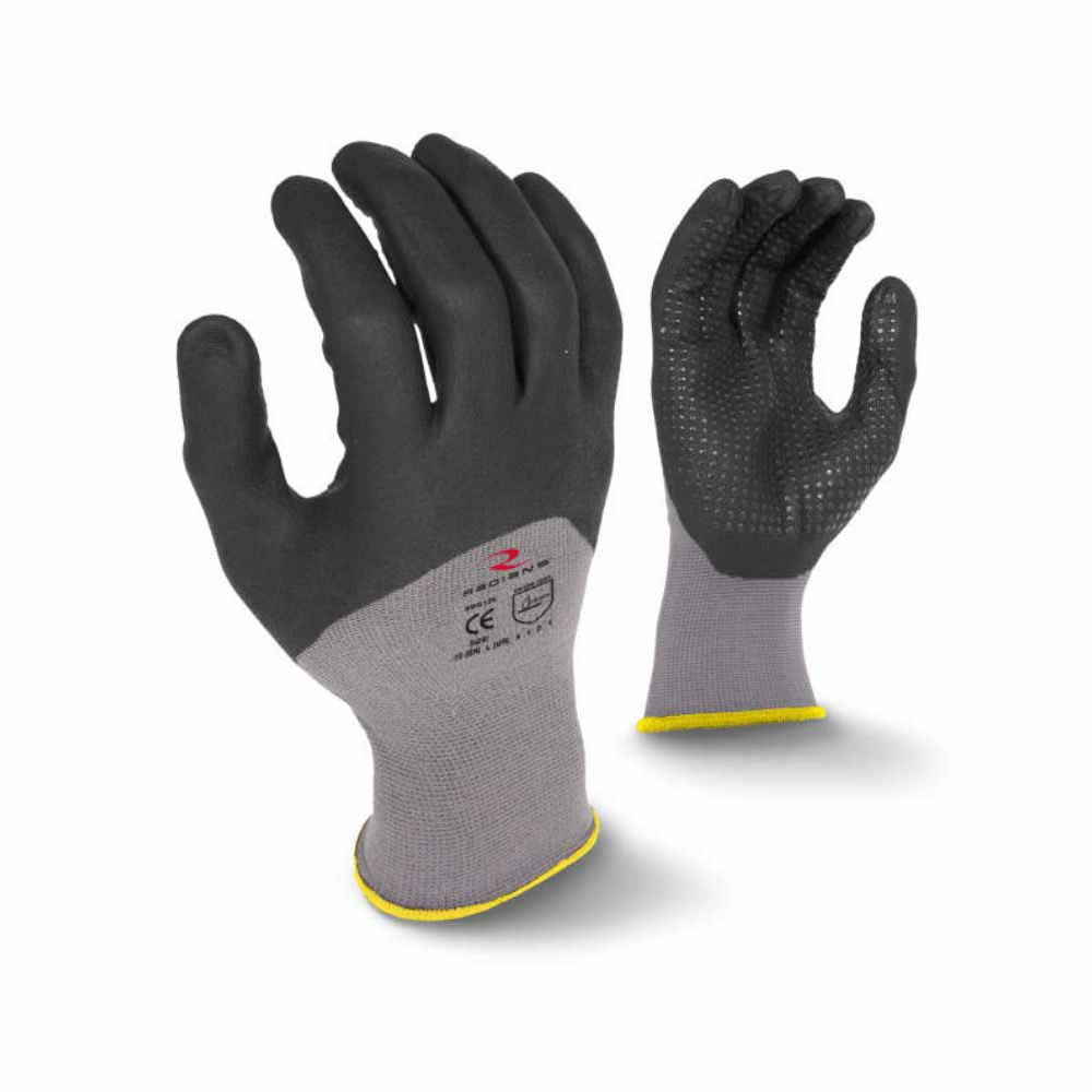 Radians RWG12M 15g Nylon Spandex Shell 3/4 Foam MicroDot Dip Glove Medium