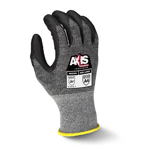 Radians RWG566XXL Axis Touchscreen Cut Protection Level A5 Work Glove, XXL
