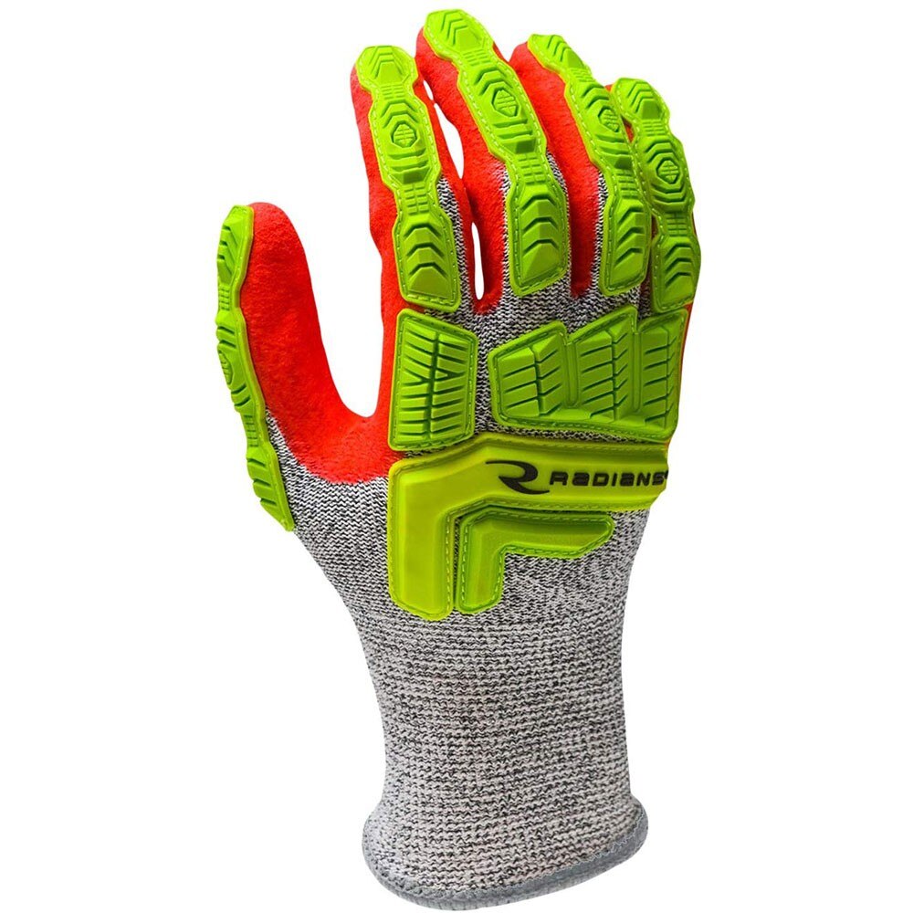 Radians RWG603L Cut Protection Level A5 Sandy Foam Nitrile Glove, Large - 2