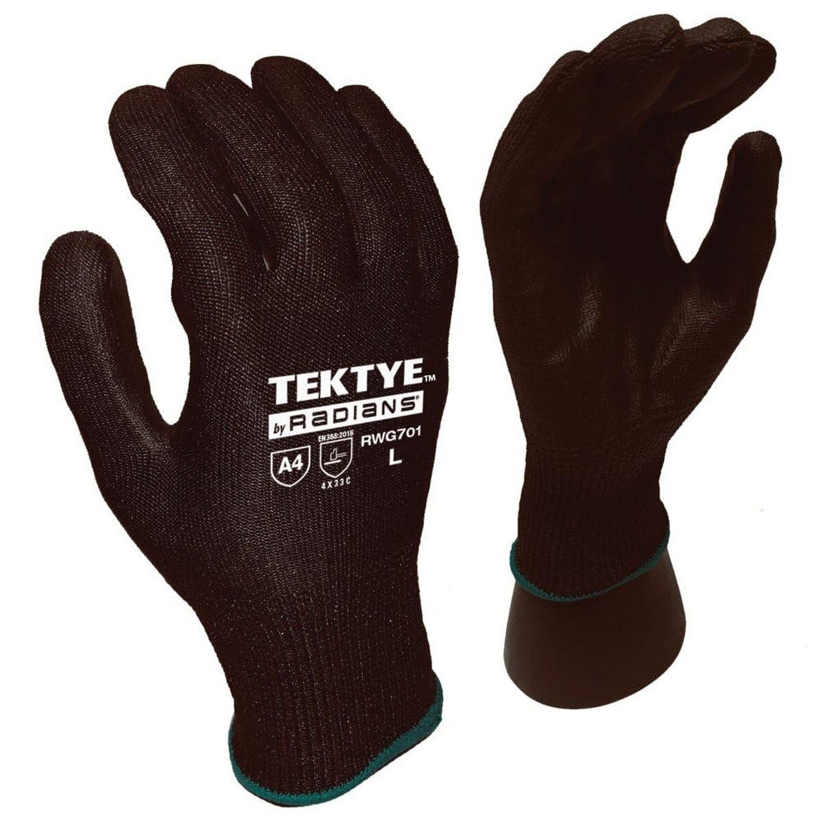 Radians RWG701S TEKTYE Touchscreen A4 Cut Resistant Work Glove Size S (1 Pair)