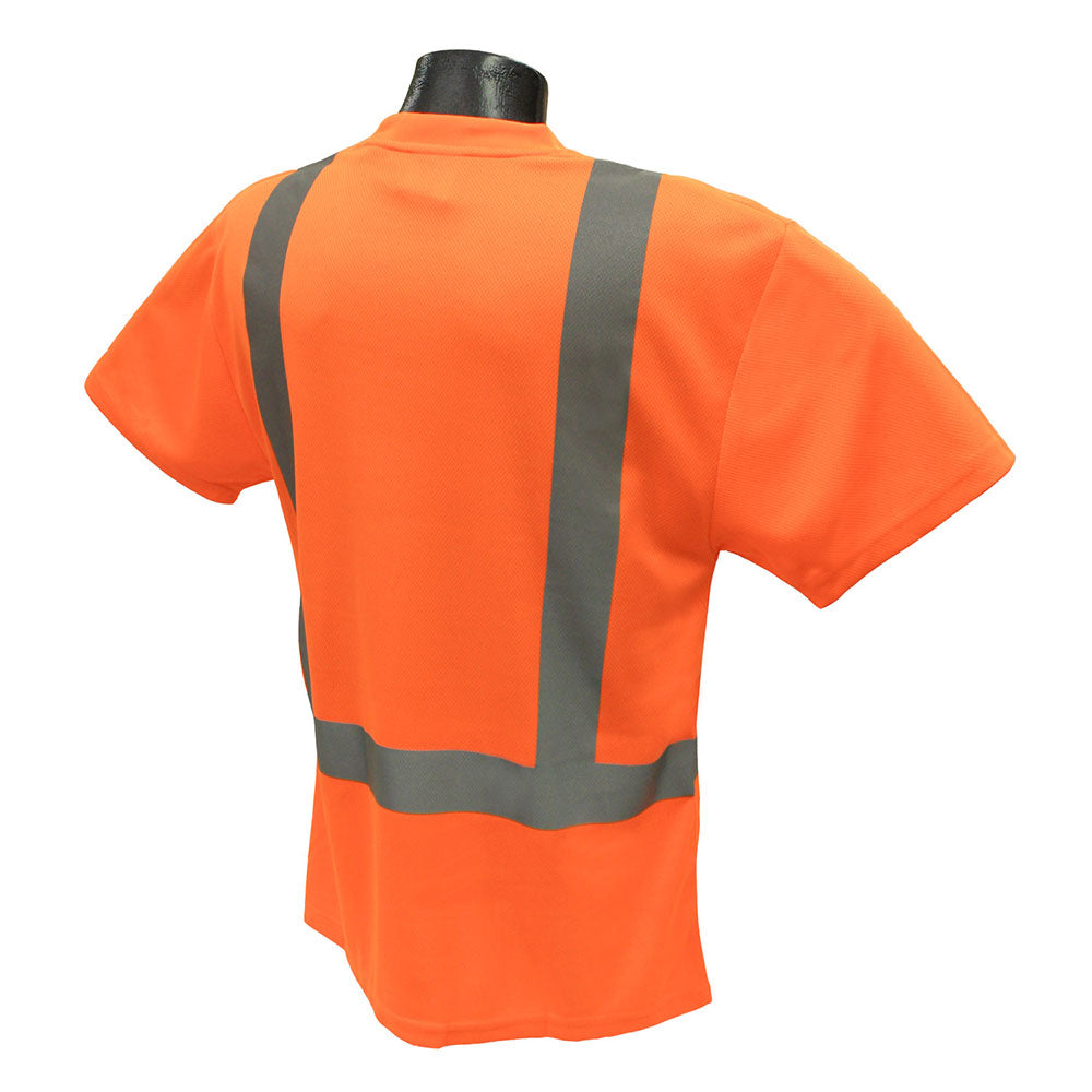 Radians ST11-2POS-M Medium Class 2 TShirt w/ Moisture Wicking Orange