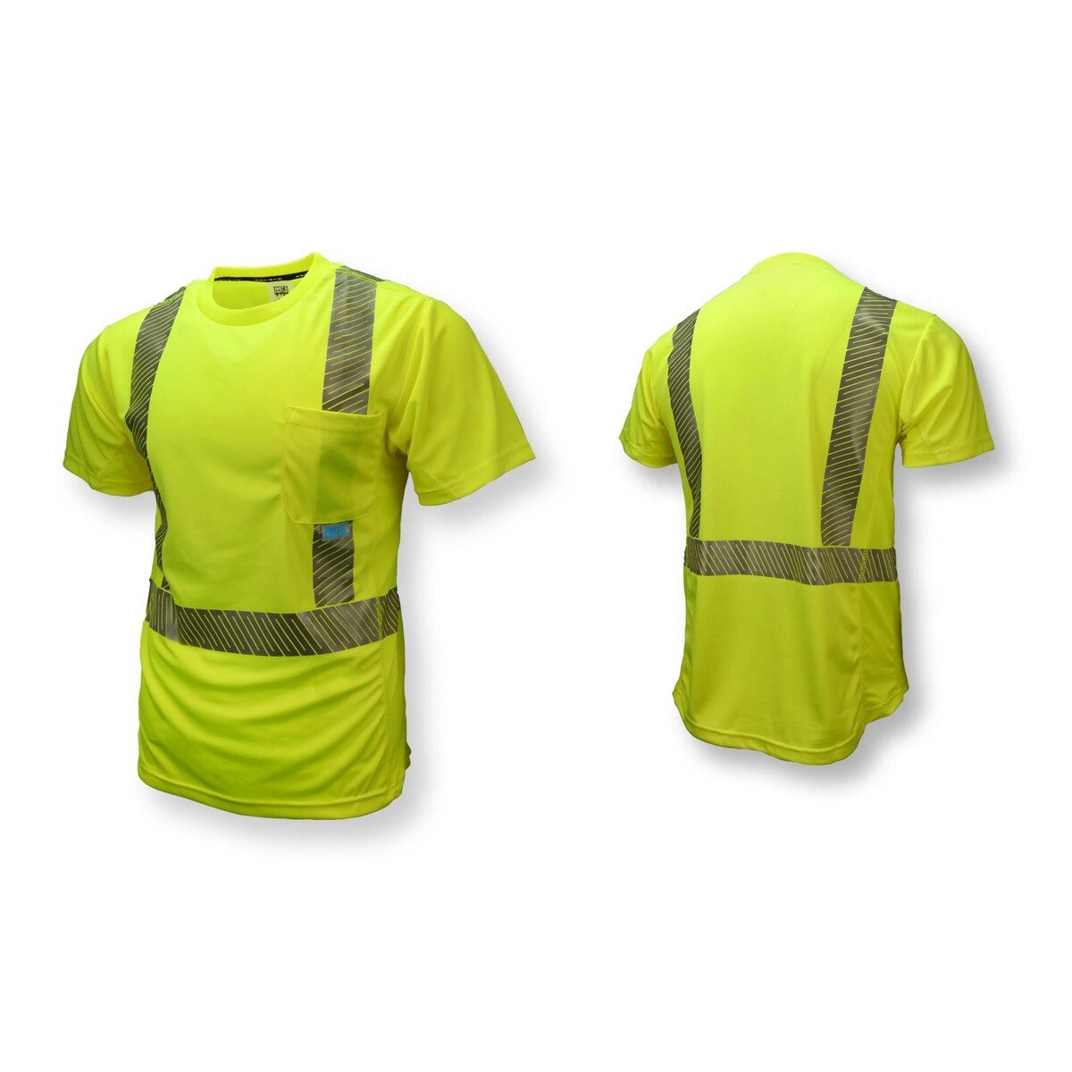 Radians ST31-2PGS-L Hi-Vis Green Cooling T-Shirt 2" Reflective Tape Large - 5