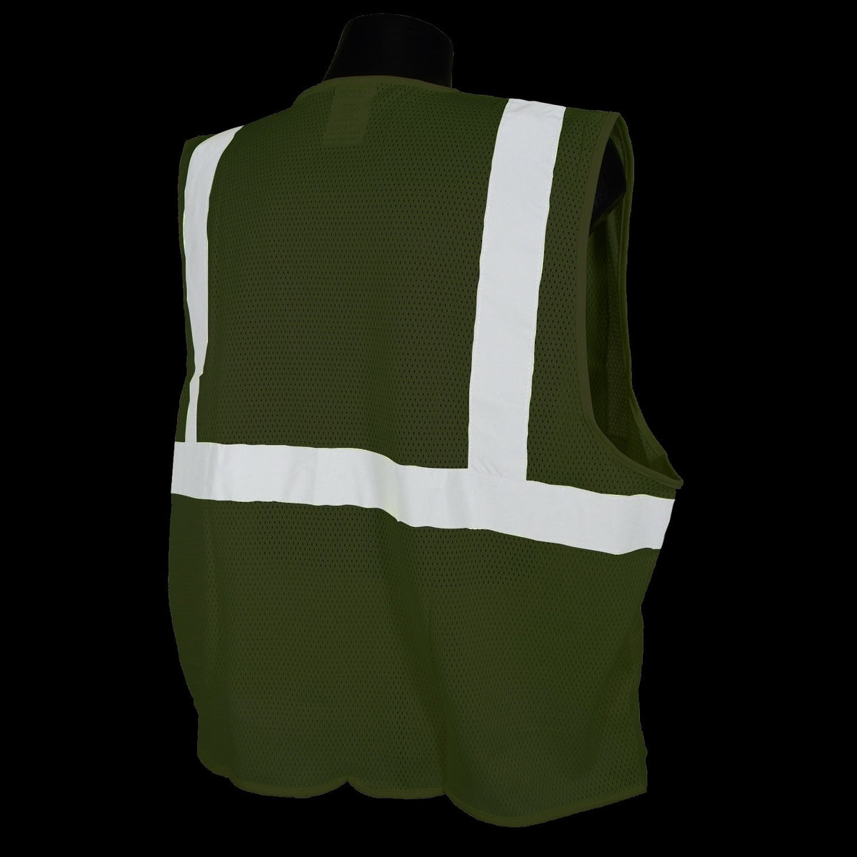 Radians SV2ZGMS Small Class 2 Vest Green Mesh w/ Zipper - 4