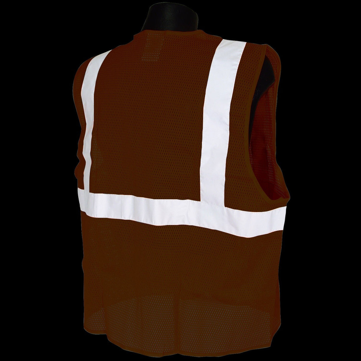 Radians SV2ZOMXL XL Class 2 Vest Orange Mesh w/ Zipper - 4