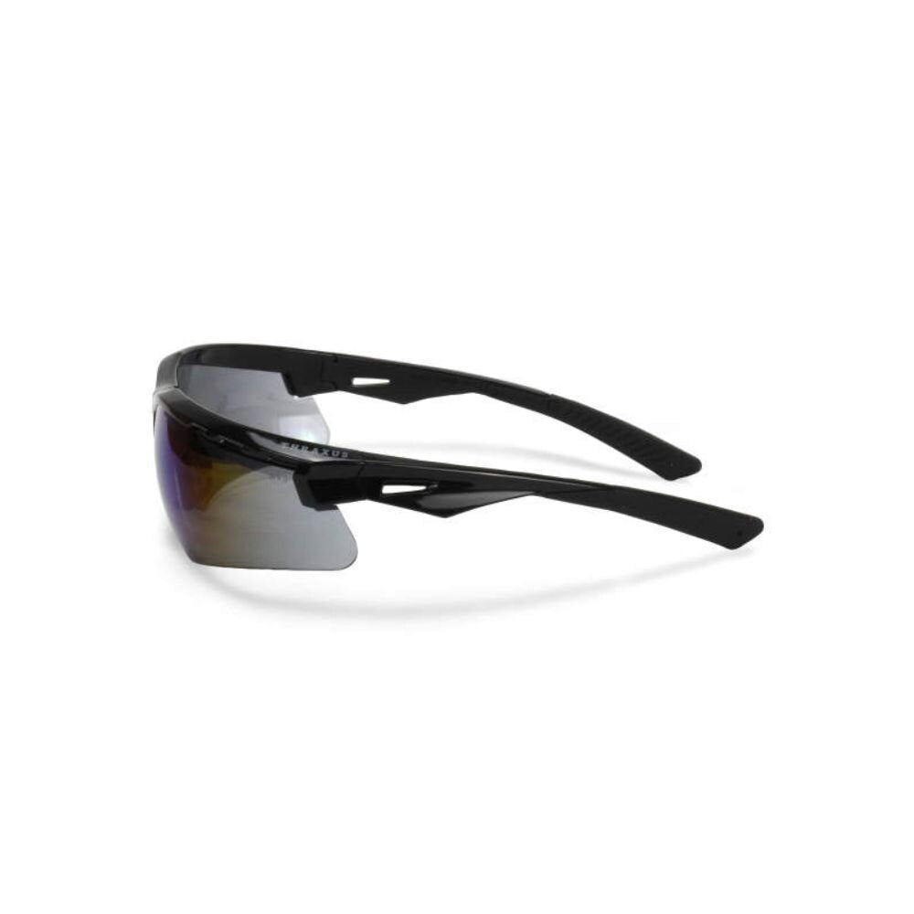 Radians TXC1-70ID Thraxus Safety Eyewear - Black Frame - Blue Mirror Lens - 4