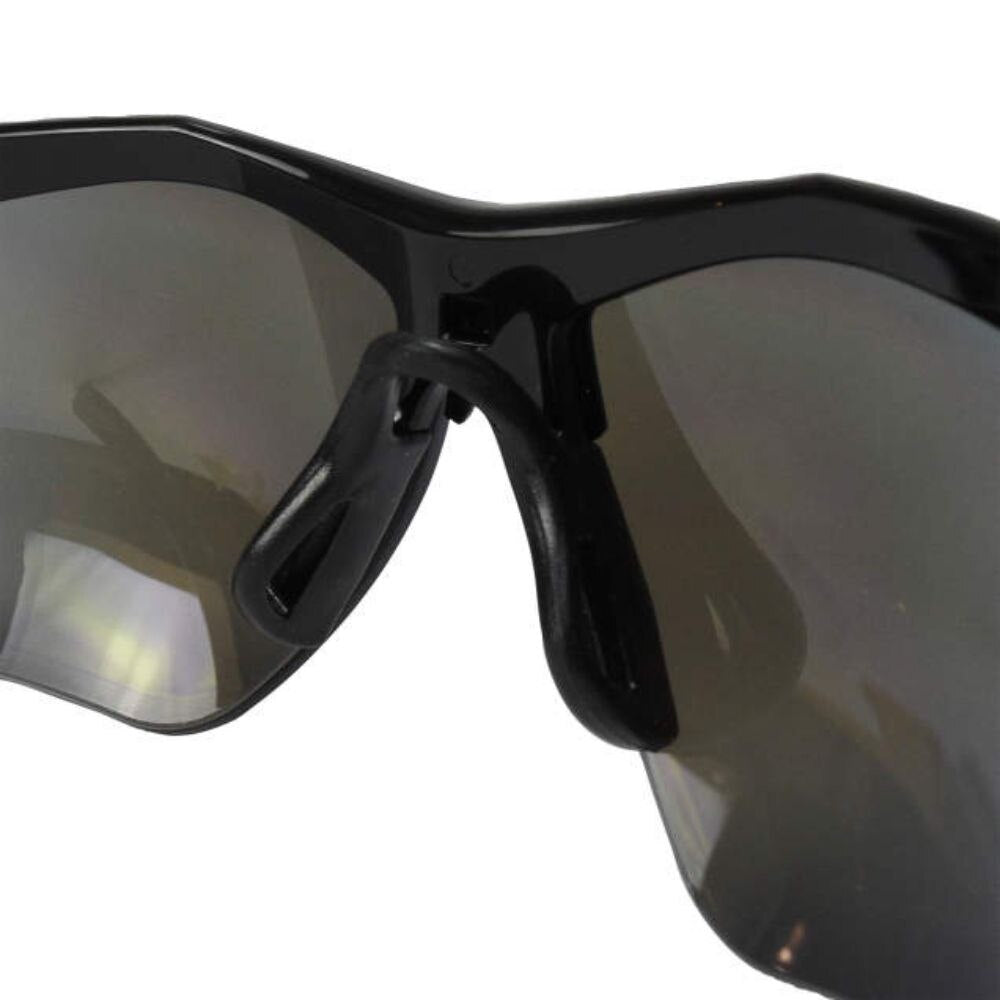 Radians TXC1-70ID Thraxus Safety Eyewear - Black Frame - Blue Mirror Lens - 6