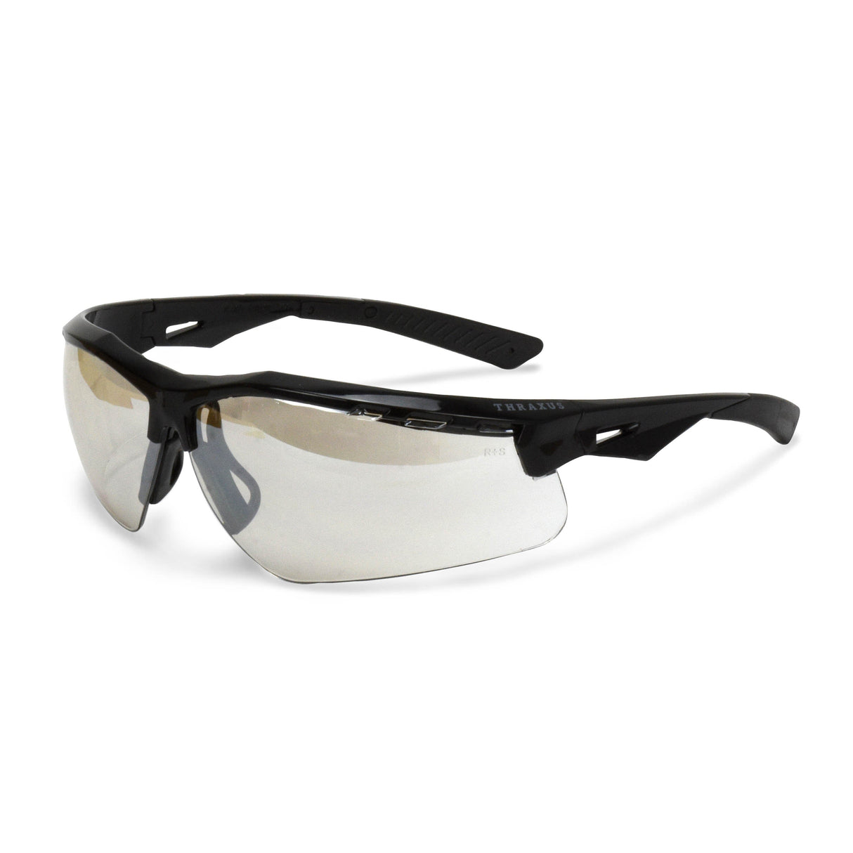 Radians TXC1-90ID Thraxus Safety Glasses - Black Frame - Indoor/Outdoor Lens