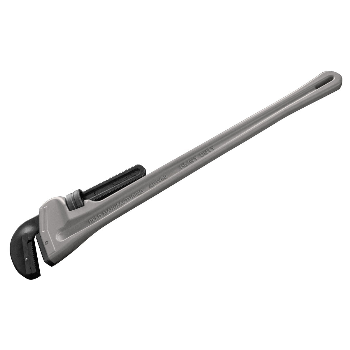 Reed 02105 60" Heavy Duty Straight Aluminum Pipe Wrench with 1-1/2 to 8" Jaw Capacity (ARW60)