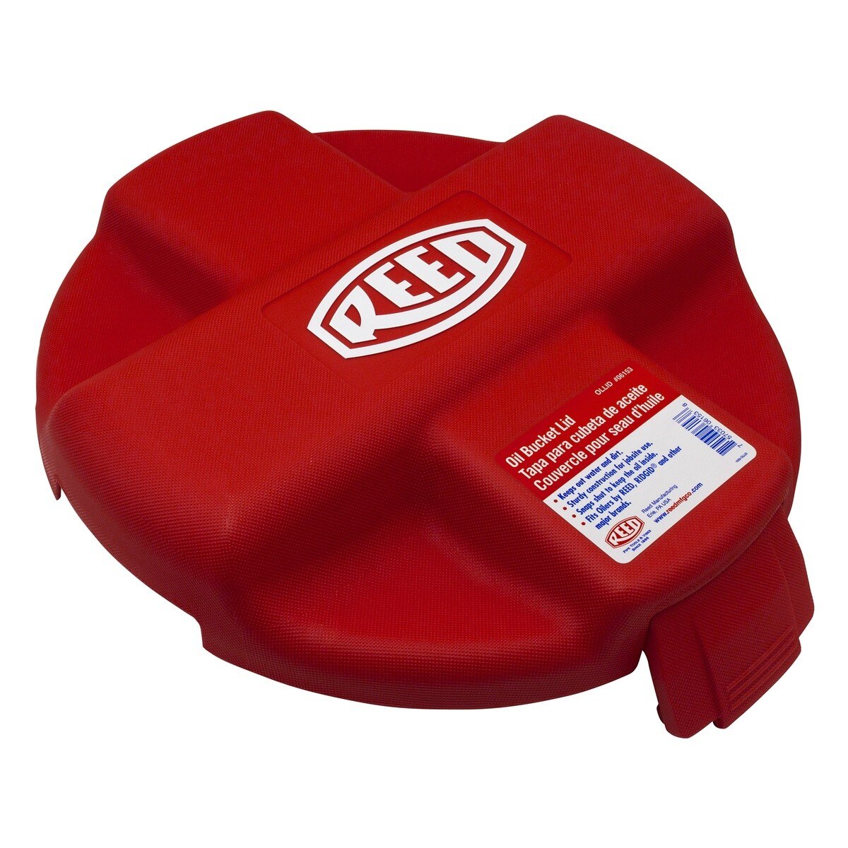 Reed 06153 16" x 15.5" x 2.75" Protective Lid with Latches for Double Deep Oilers (OLLID) - 2