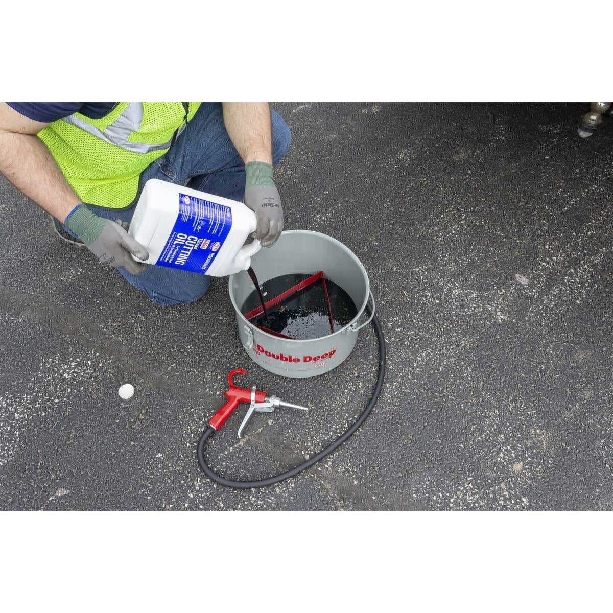Reed 06155 12" Splash Guard with Magnets for Double Deep Oilers (OLGUARD) - 4