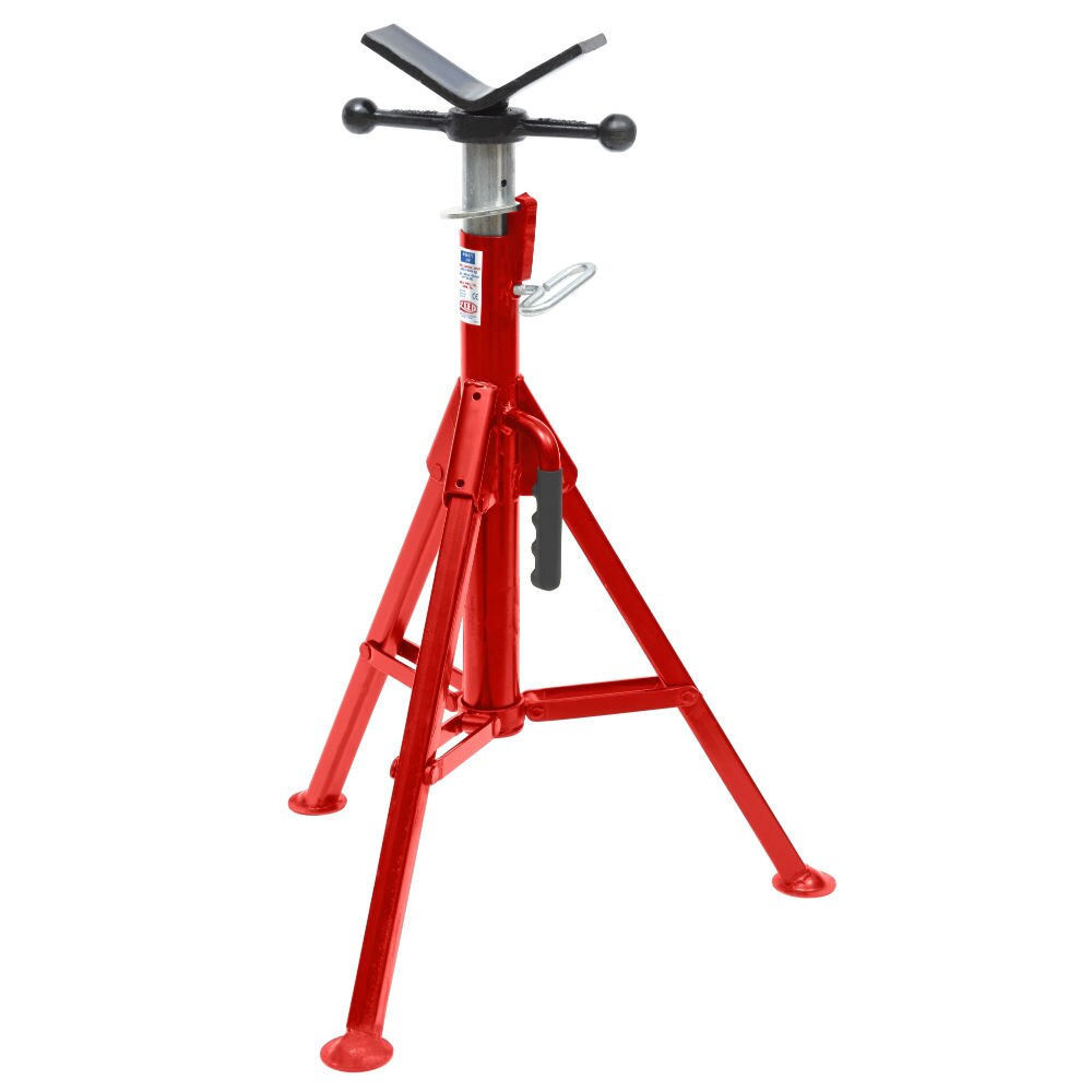 Reed 06370 JFV Folding V-Head Pipe Jack, 28" - 49"