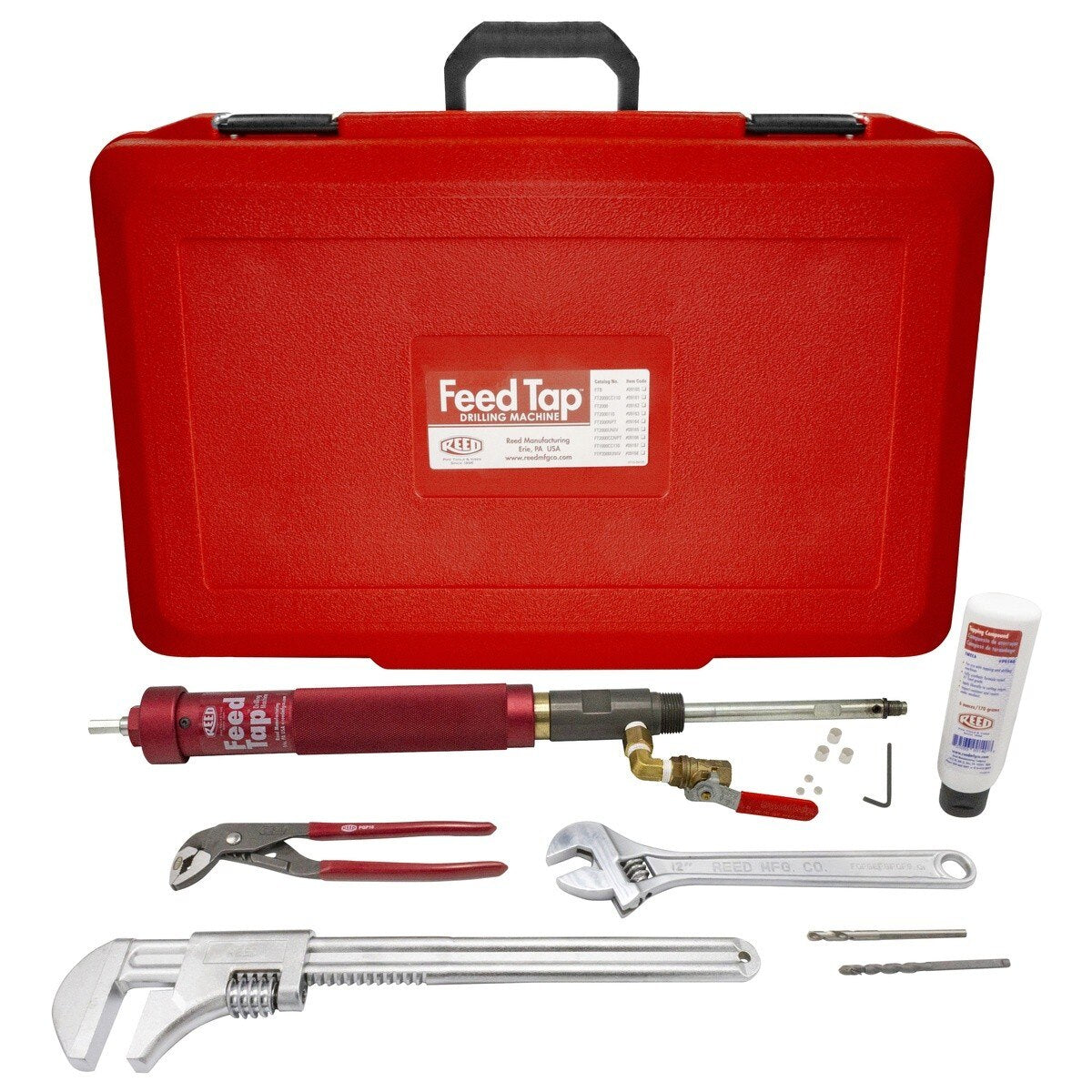 Reed 09160 Feed Tap FTB Pipe Drilling and Tapping Machine Basic Unit 26" x 19" x 9" (FTB)