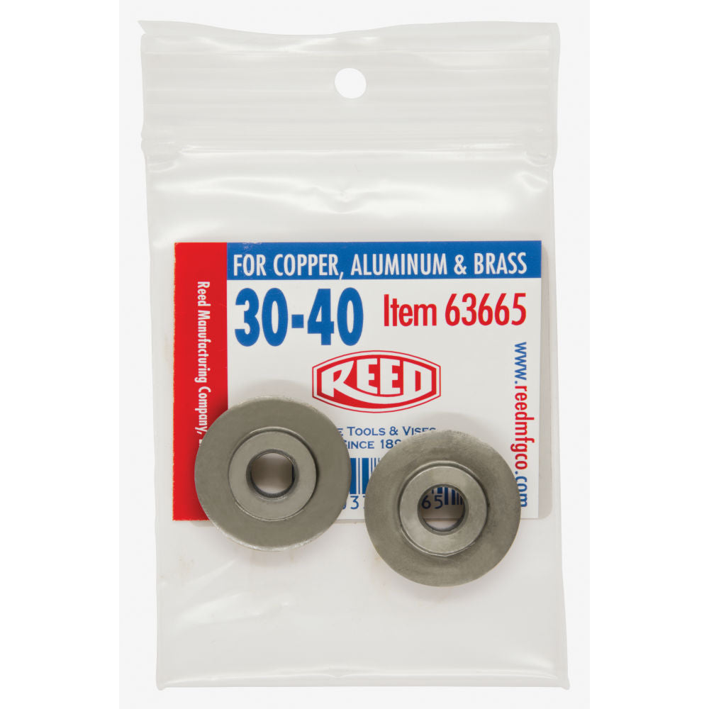 Reed 63665 2PK-30-40 2-Pack Cutter Wheels, 0.250"