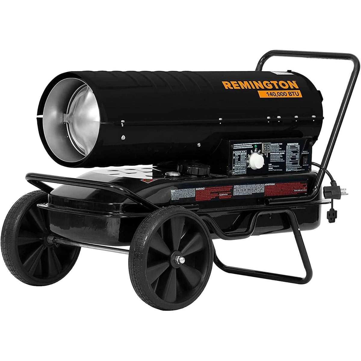 Remington REM-140T-KFA-B 140000 BTU Kerosene Forced Air Heater with Thermostat 25 x 22 x 41"