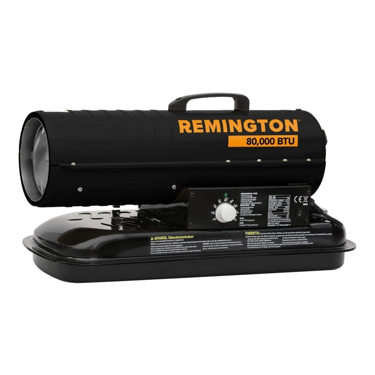 Remington REM-80T-KFA-B 80000 BTU Kerosene Forced Air Heater with Thermostat
