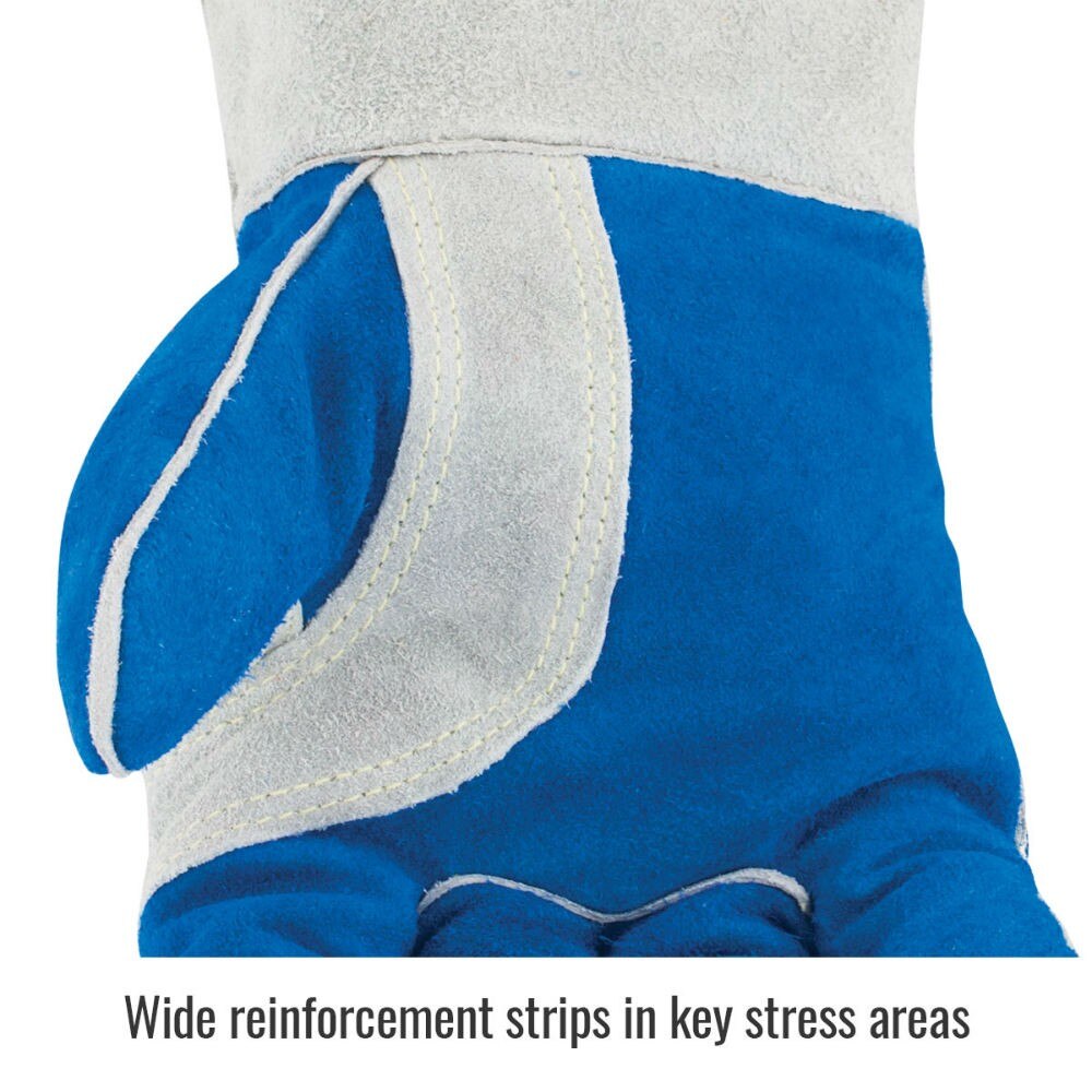 Black Stallion 320XXL Side Split Cowhide Stick Glove with CushionCore Liner, 2X-Large - 3