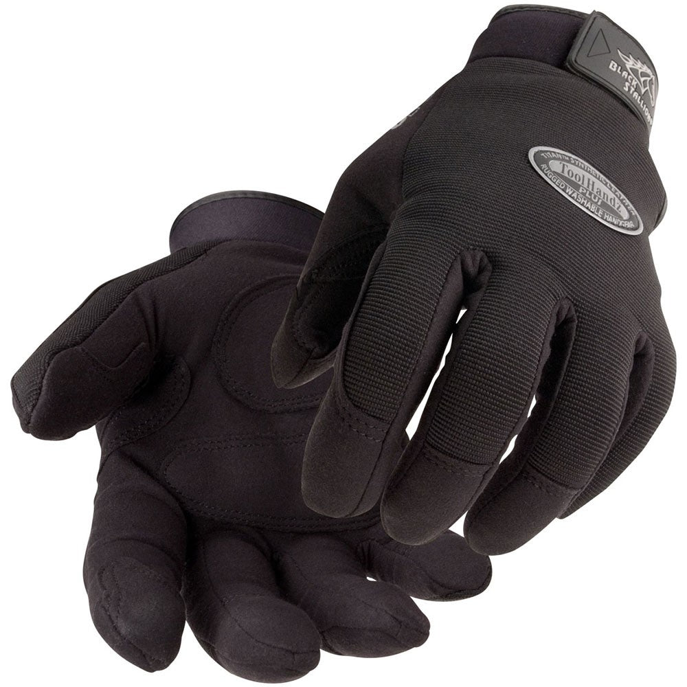 Black Stallion 99PLUS-3XL-BLK ToolHandz Plus Original Mechanics Glove, Black, 3XL