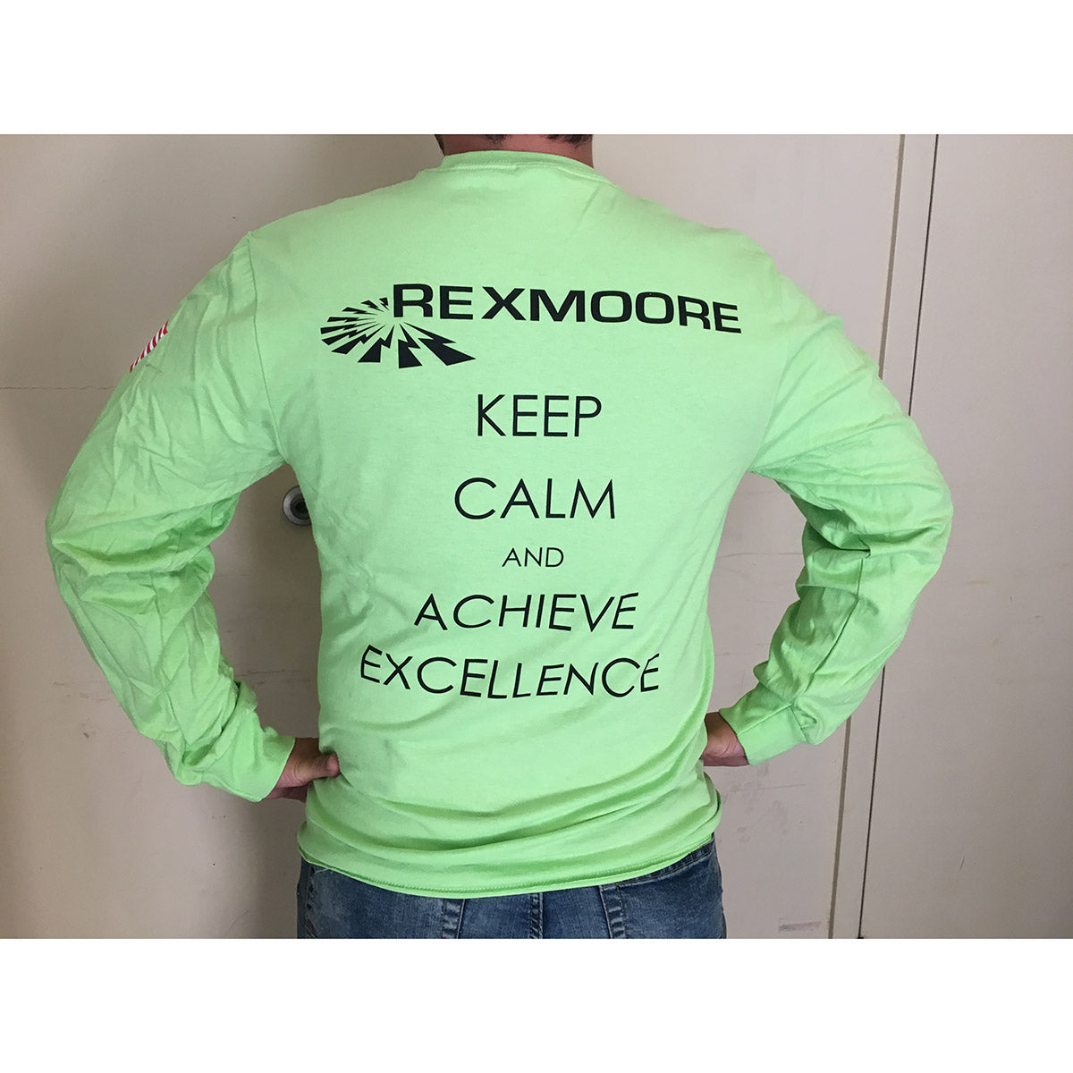 4XL Long Sleeve T-Shirt with Rex Moore Logo - 2
