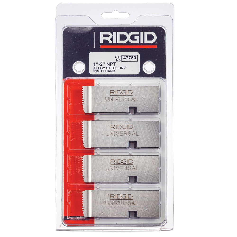 RIDGID 47750 1" To 2" 11-1/2 NPT Universal Dies Alloy