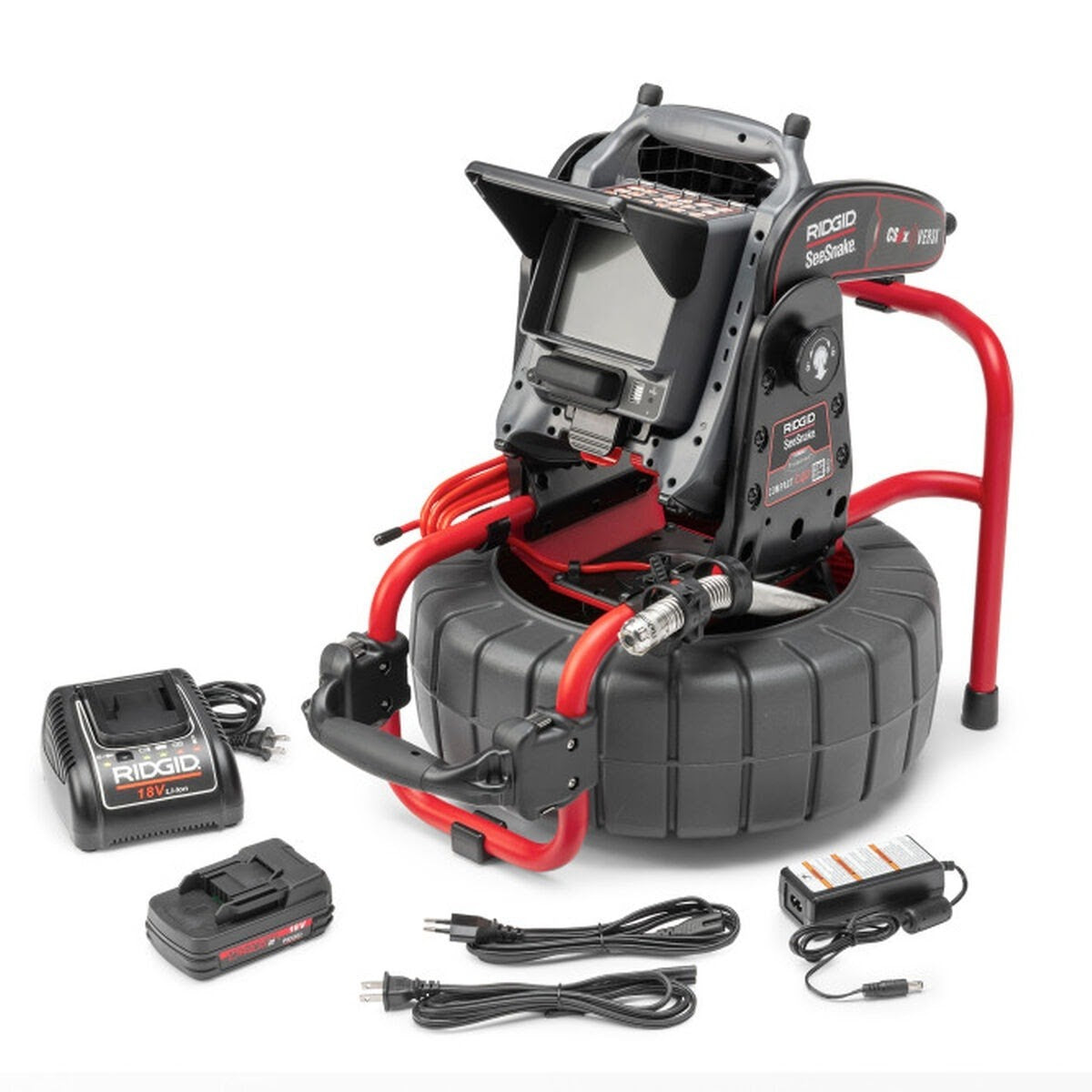 Ridgid 70053 SeeSnake Compact C40 DSL System with CS6x Versa Monitor, 18V Battery and Charger