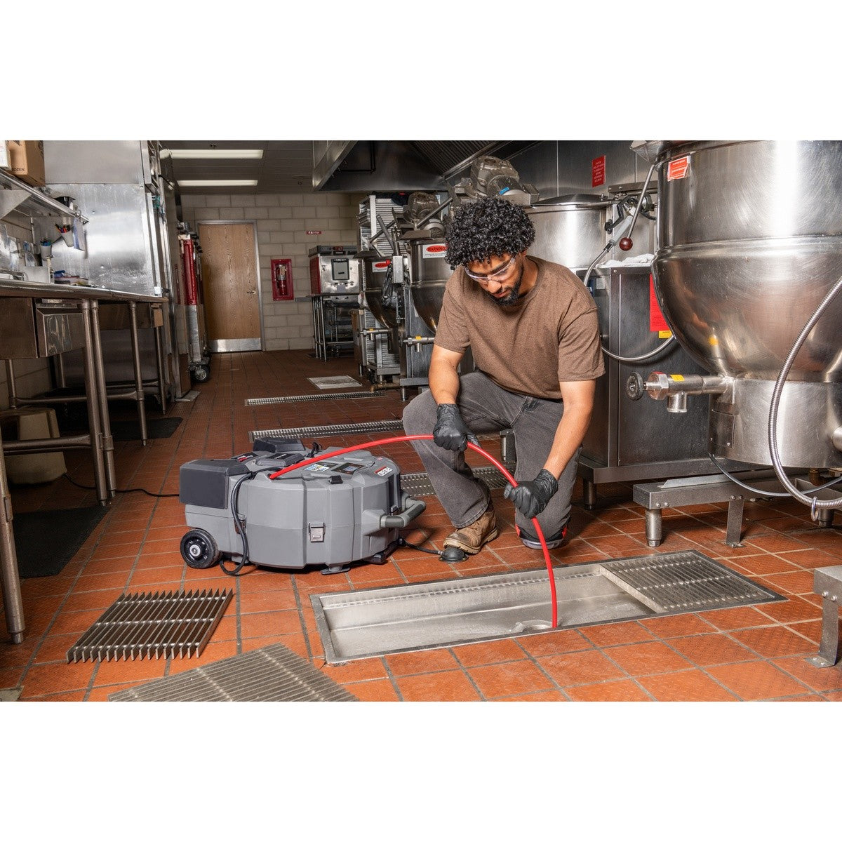 Ridgid 79713 FlexShaft KM-1004 Milling Machine Hybrid Power for 1-1/4" to 4" Pipes Tool Only - 7