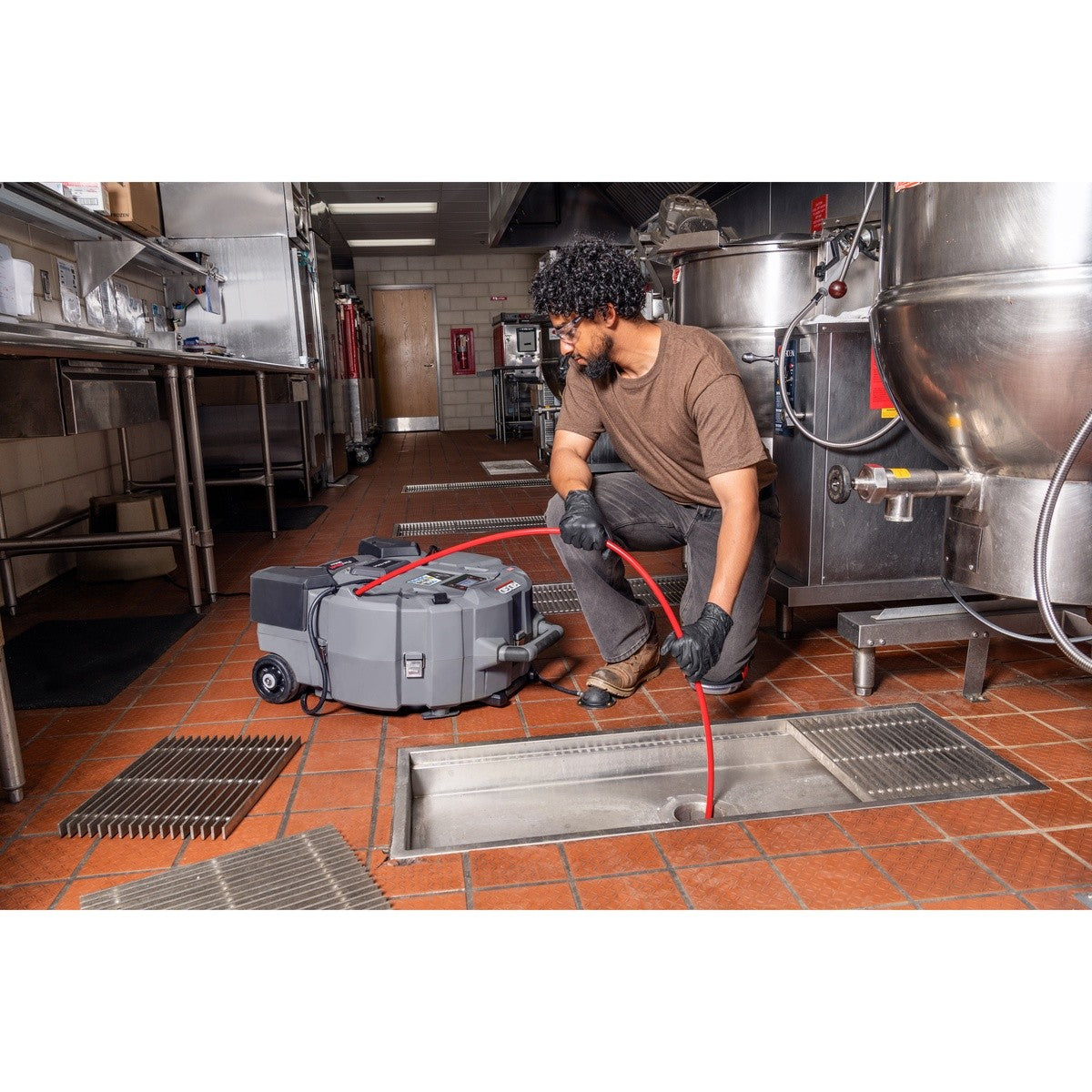 Ridgid 79713 FlexShaft KM-1004 Milling Machine Hybrid Power for 1-1/4" to 4" Pipes Tool Only - 9