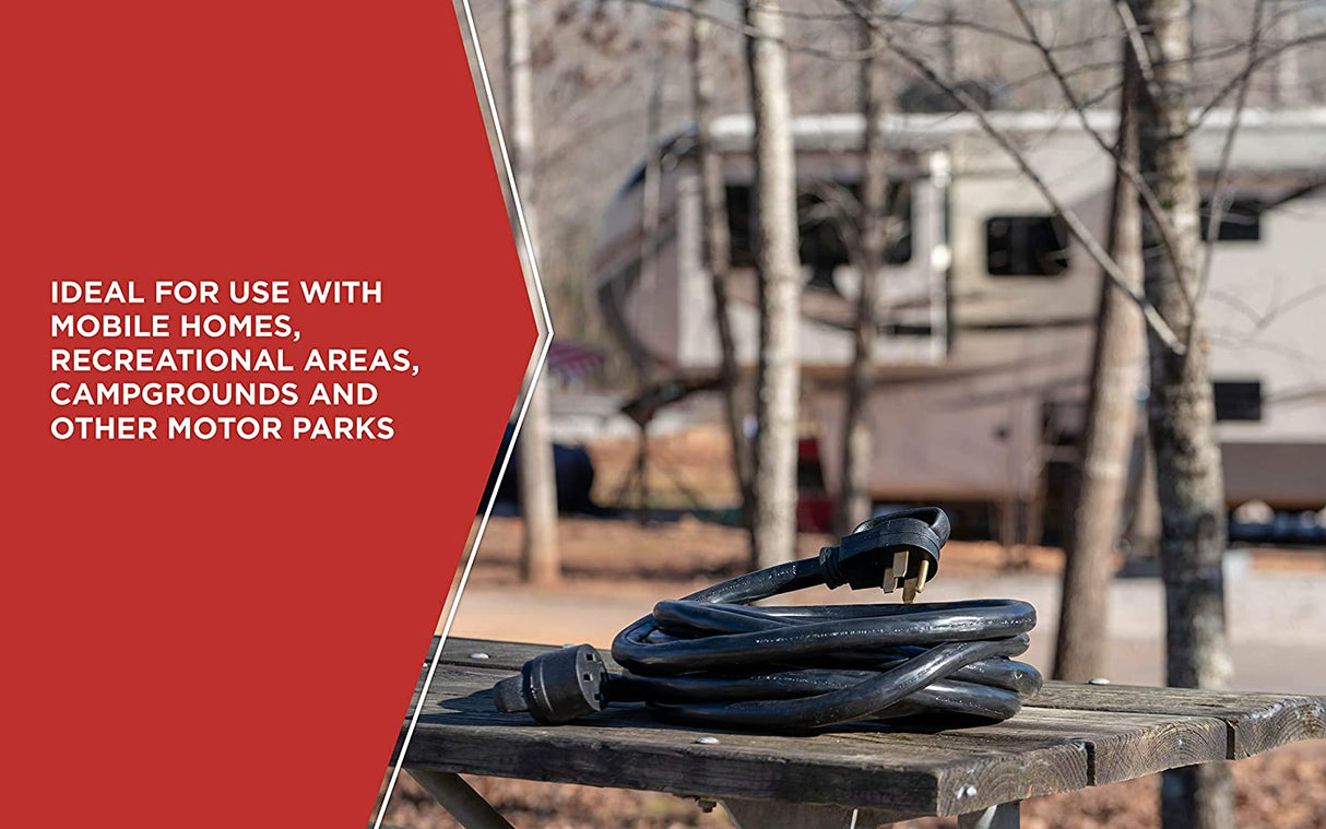 Road Power 65039701 6/8 Gauge 30 ft. Extra Heavy Duty, 3 prong, STW RV Power Cord, 50 AMP, 6250 - 6