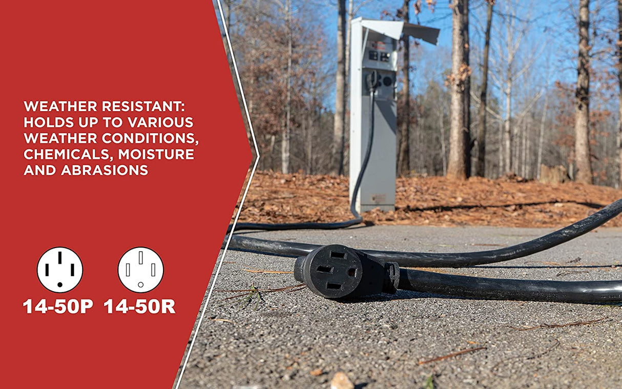 Road Power 65039701 6/8 Gauge 30 ft. Extra Heavy Duty, 3 prong, STW RV Power Cord, 50 AMP, 6250 - 7