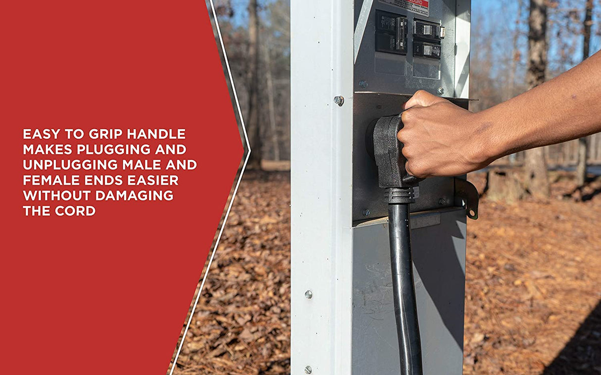 Road Power 65039701 6/8 Gauge 30 ft. Extra Heavy Duty, 3 prong, STW RV Power Cord, 50 AMP, 6250 - 9