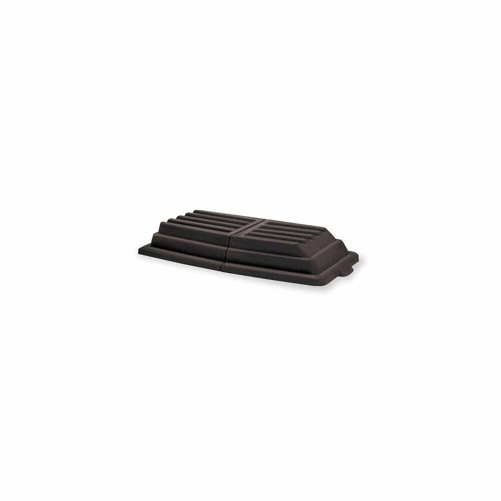 Rubbermaid FG102800BLA Domed Hinged Lid for Tilt Trucks 1011 and 1013 - 4