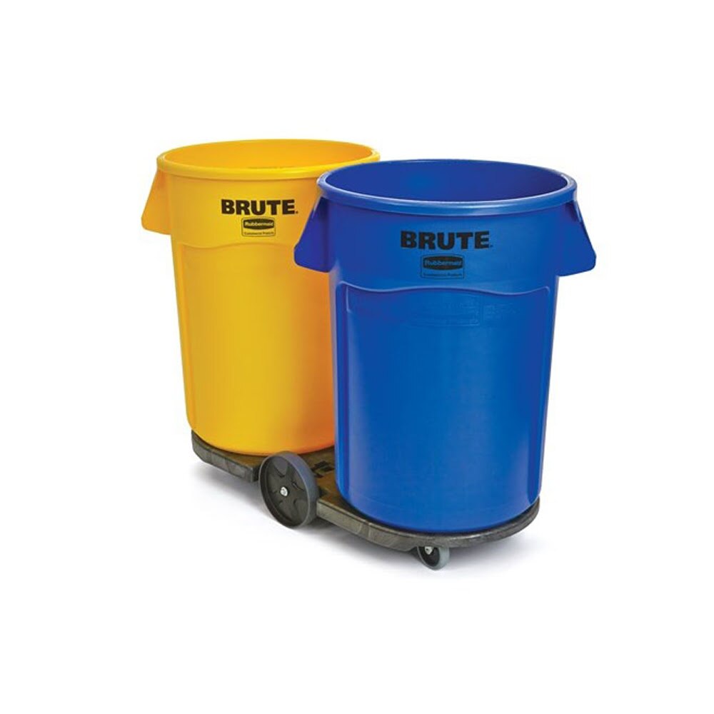 Rubbermaid FG264600BLA BRUTE Tandem Dolly for Waste Containers (2620, 2632, 2643, 2655, 3526, 3536 C) - 5