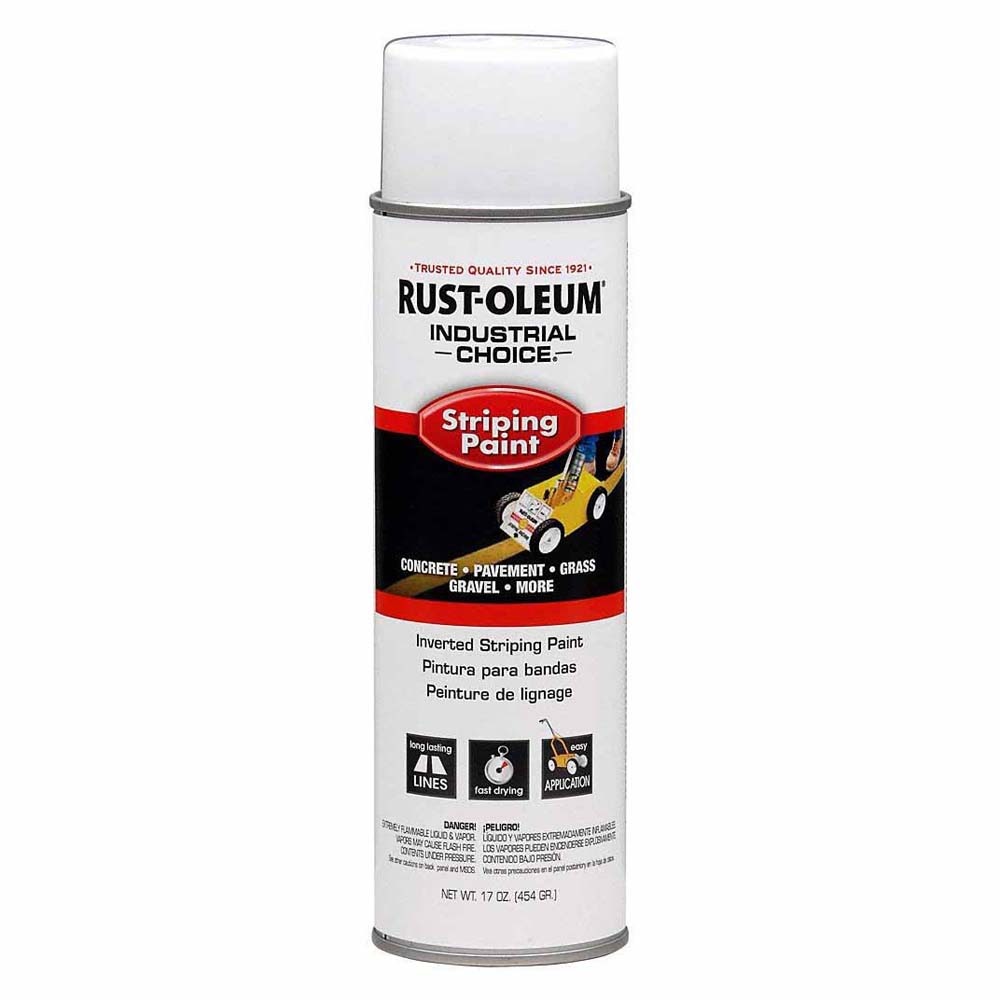 Rust-Oleum 1691838V S1600 Inverted White Striping Spray Paint (18 oz)