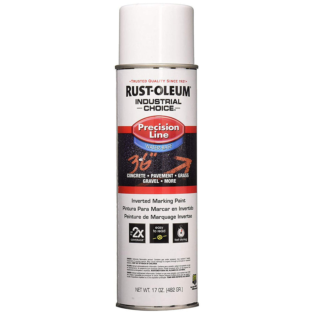 Rust-Oleum 203039 M1800 System Water-Based Precision Line Marking Paint, White