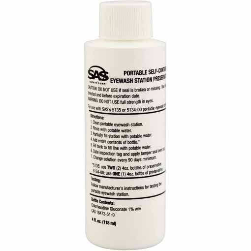 SAS 5136-01 4 oz. Preservative for Eyewash Station