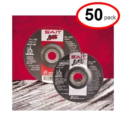 Sait 22047 - 6"x .045 x 7/8" Type 27 Metal Cutoff Wheel - (50Pack)