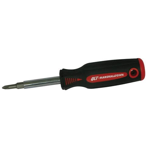 MarshallTown SD6SG 10120 - 6-In-1 Interchangeable Screwdriver-Soft Grip Handle