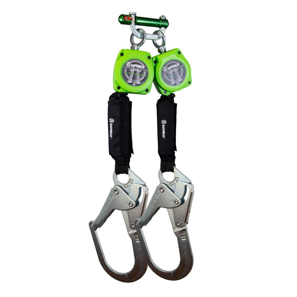 Safewaze 019-5054 6' Dual Web Retractable With BWB 9013 And Double Locking Steel Rebar Hooks