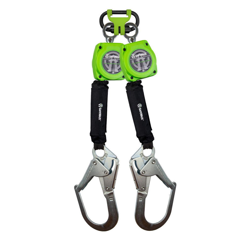 Safewaze 019-5154 6' Dual Web Retractable With BWB 1014 And Double Locking Steel Rebar Hooks