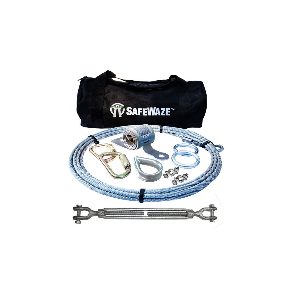 Safewaze 019-8017 60' 2-Person Portable Cable HLL / Coil Ea /  No Anchor