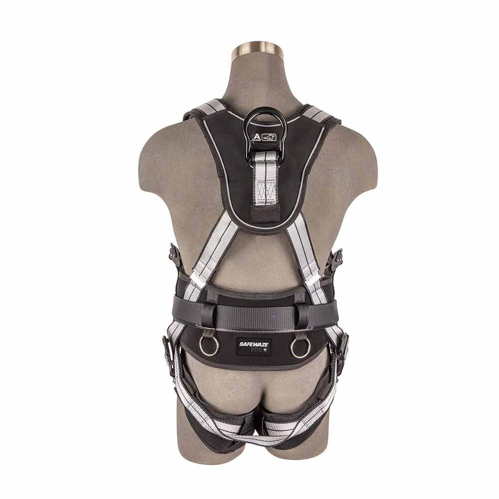Safewaze 020-1194 PRO+ Slate Construction Harness: Alu 3D, Alu QC Chest, TB Legs (3X) - 2